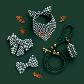 The Foggy Dog - Waste Bag Dispenser - Evergreen Gingham