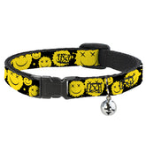 Buckle Down - Cat Collar Breakaway with Bell, Smiley Face - Southern Agriculture 