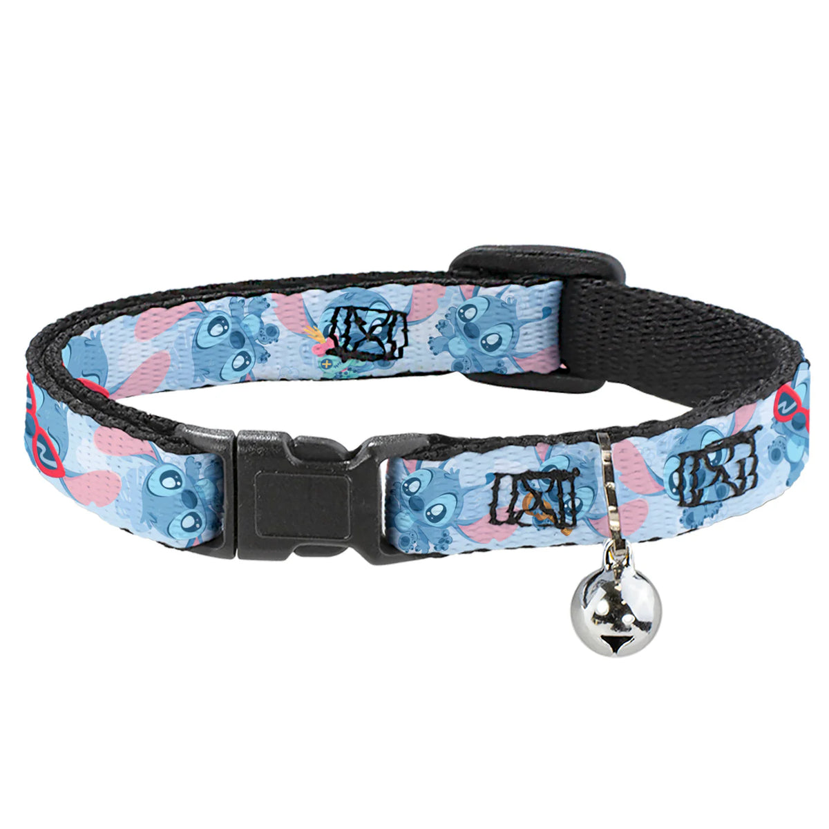 Buckle Down - Cat Collar Breakaway with Bell, Baby Stitch