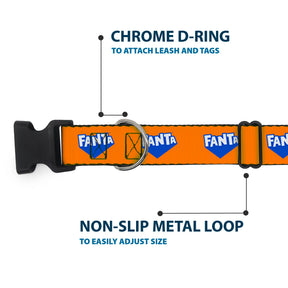 Buckle Down - Collar Nylon Adjustable Fanta
