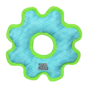 Tuffy Dog Toys - DuraForce Med Gear Ring Durable Squeak Toy