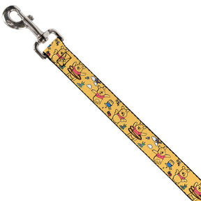 Buckle Down - Leash Nylon Winnie the Pooh Happy Poses