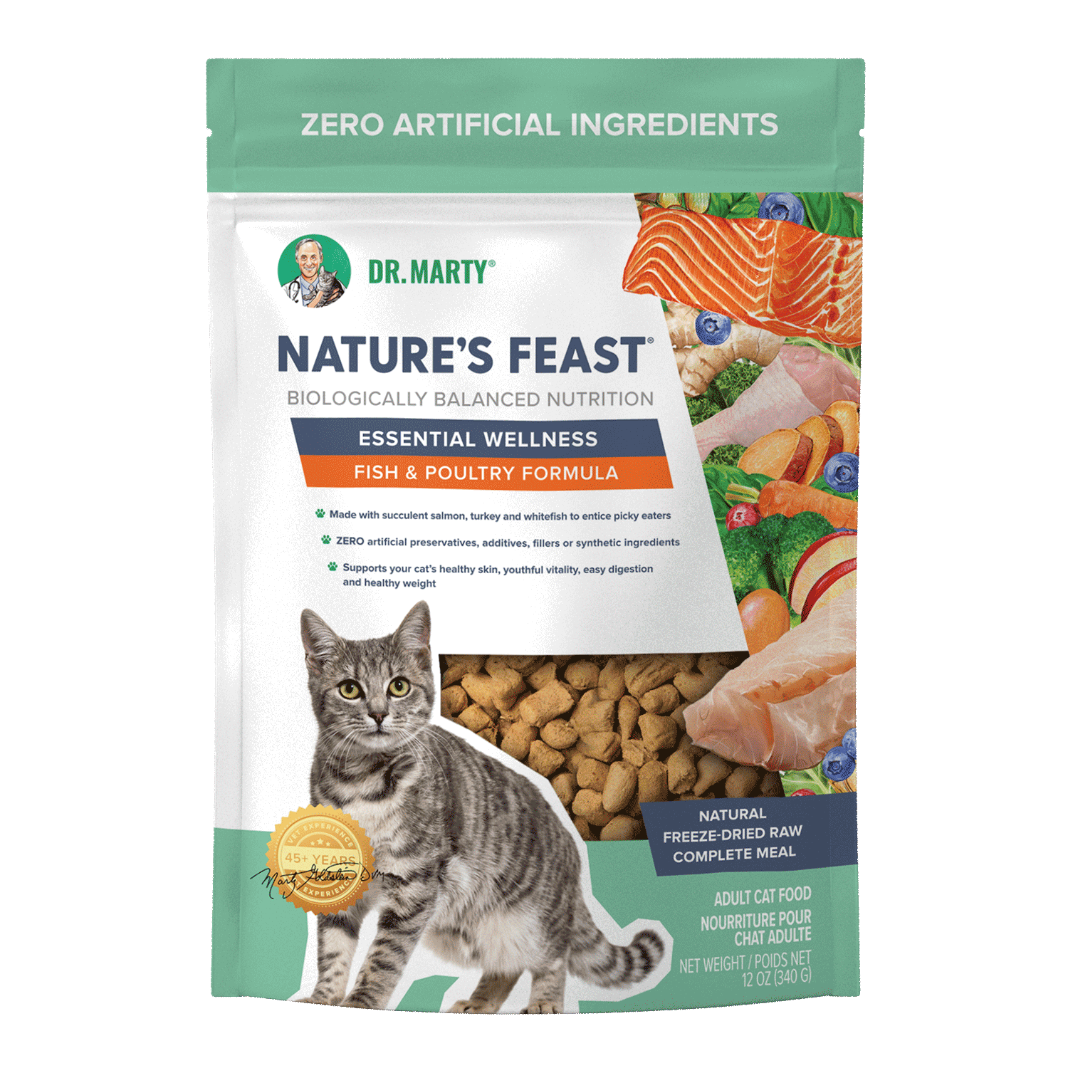 Dr Marty Nature's Blend Natures Feast Cat Fish & Poultry - Southern Agriculture 