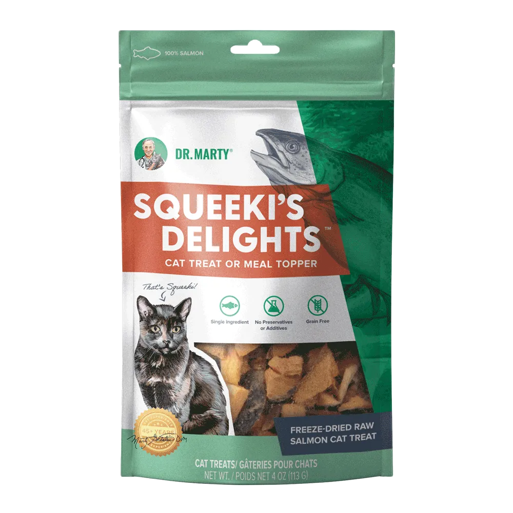 Dr Marty Cat Squeeki's Delights	Freeze-Dried Raw Salmon - Southern Agriculture 