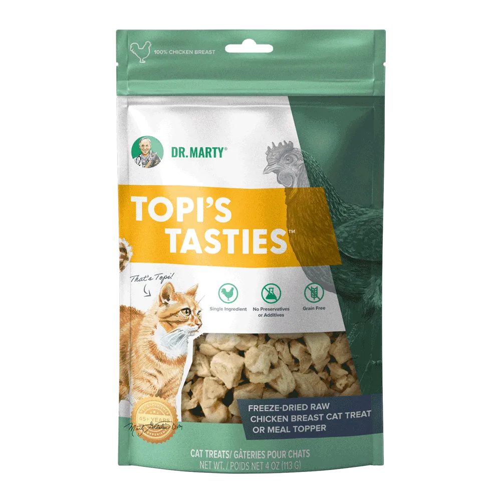 Dr Marty Cat Topi's Tasties	Freeze-Dried Raw Chicken Breast
