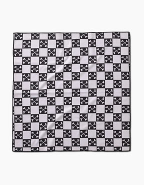 Geometry - Dog Towel Boneyard Black Checkerboard
