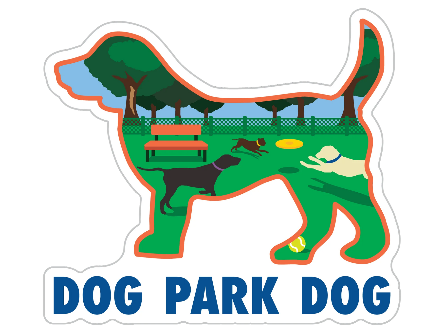 Dog Speak - Decal Dog Park Dog