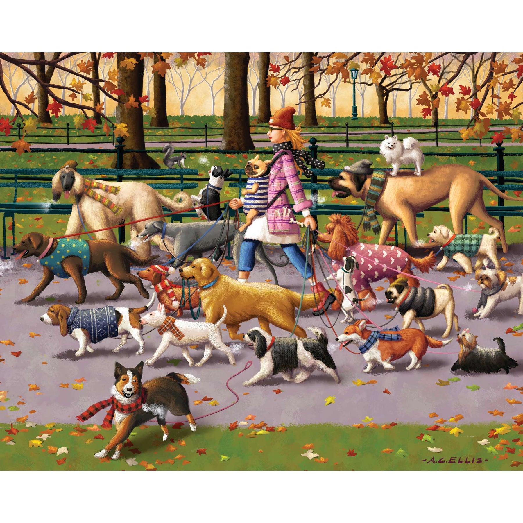 Boardwalk Puzzle Company - Puzzle Dog Walker