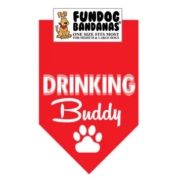 FunDog Bandanas - Dog Bandana Drinking Buddy