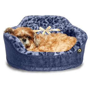 Precious Tails - Leopard Princess Pet Bed with Bone Pillow - Southern Agriculture 