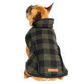 Petrageous Designs - Eddie Bauer Jacket Kendall Buffalo Check Fleece Lined Olive Green/ Black
