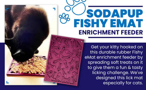 Enrichment Dog Lick Mat - Fishy Design - Southern Agriculture 