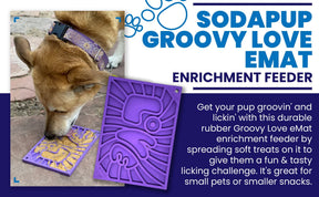 Enrichment Dog Lick Mat - Groovy Love Design - Southern Agriculture 