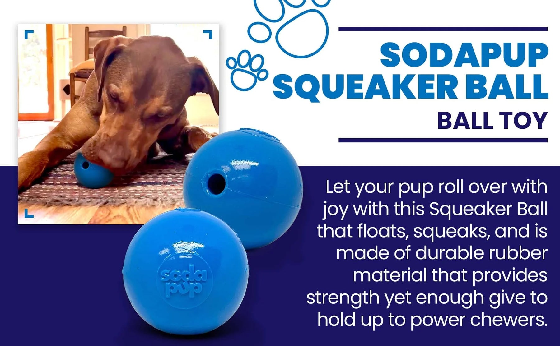 Ultra Durable PUP-X Squeak Ball