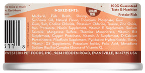 Earthborn Holistics - All Cat Breeds, All Life Stages Catalina Catch, Mackerel Dinner with Shrimp in Gravy Recipe Canned Cat Food - Southern Agriculture 