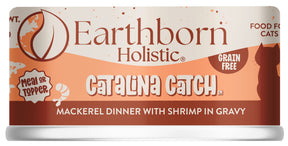 Earthborn Holistics - All Cat Breeds, All Life Stages Catalina Catch, Mackerel Dinner with Shrimp in Gravy Recipe Canned Cat Food - Southern Agriculture 