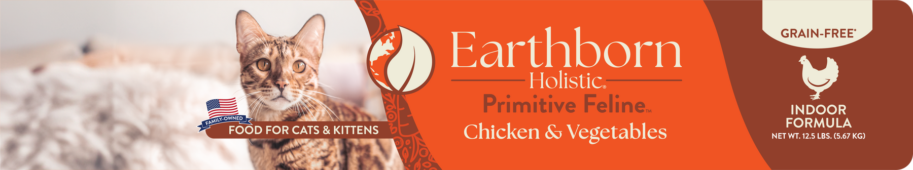 Earthborn Holistic - Holistic Primitive Indoor Grain Free Dry Cat Food
