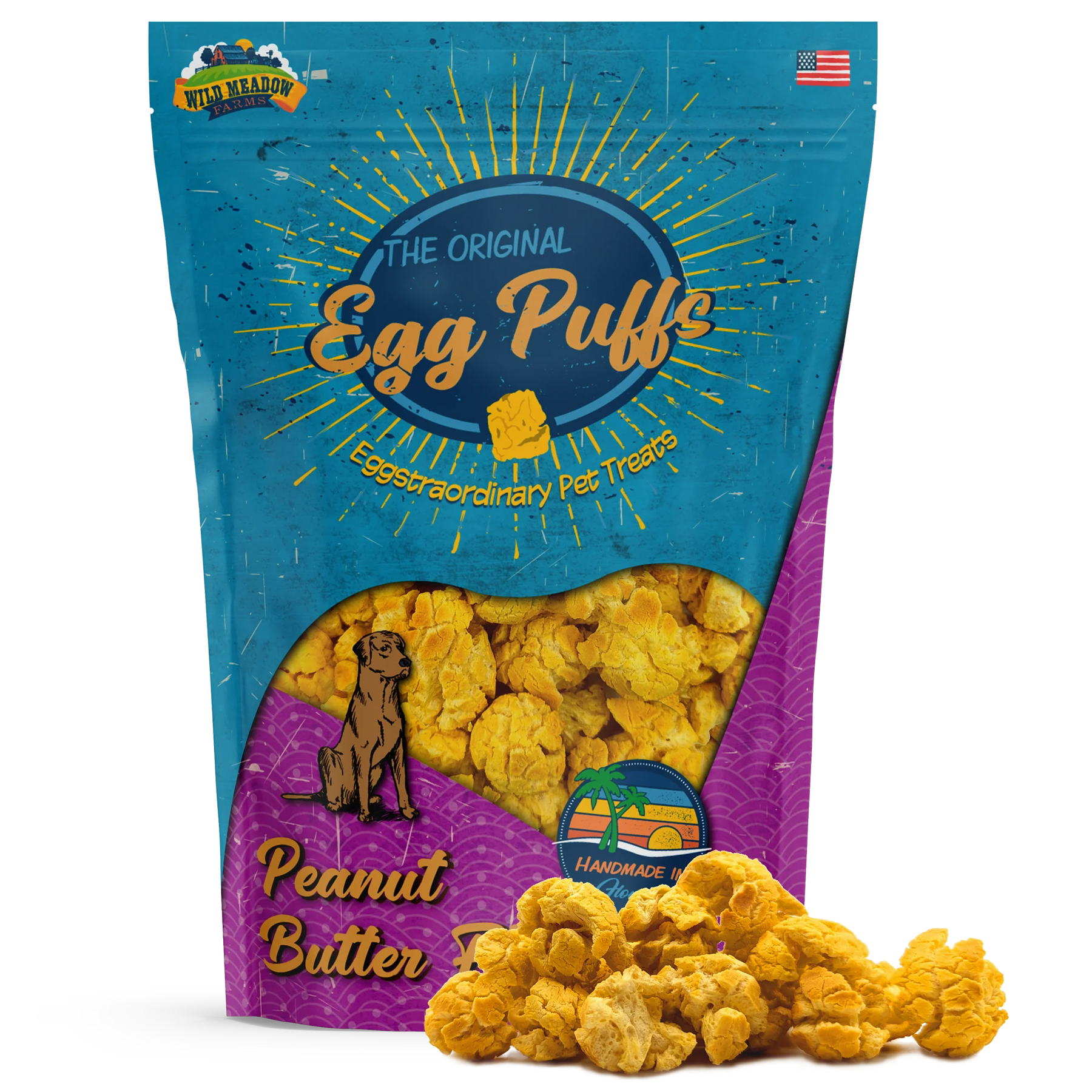 Wild Meadow Farms -  Egg Puffs Peanut Butter Dog Treat's