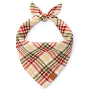 The Foggy Dog - Bandana Dog Holiday Eggnog Plaid Flannel