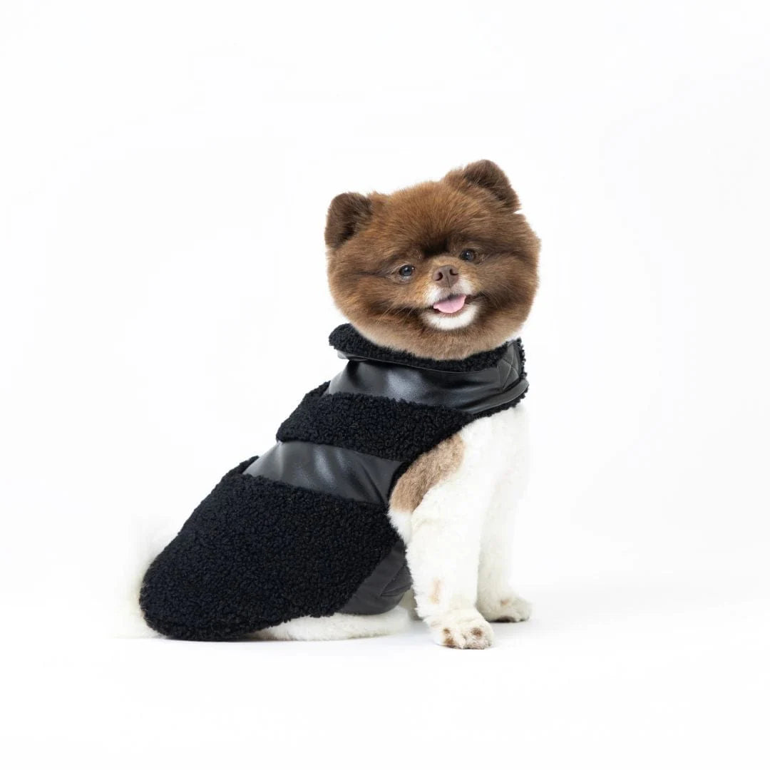 fabdog - Puffer Jacket Leather Shearing