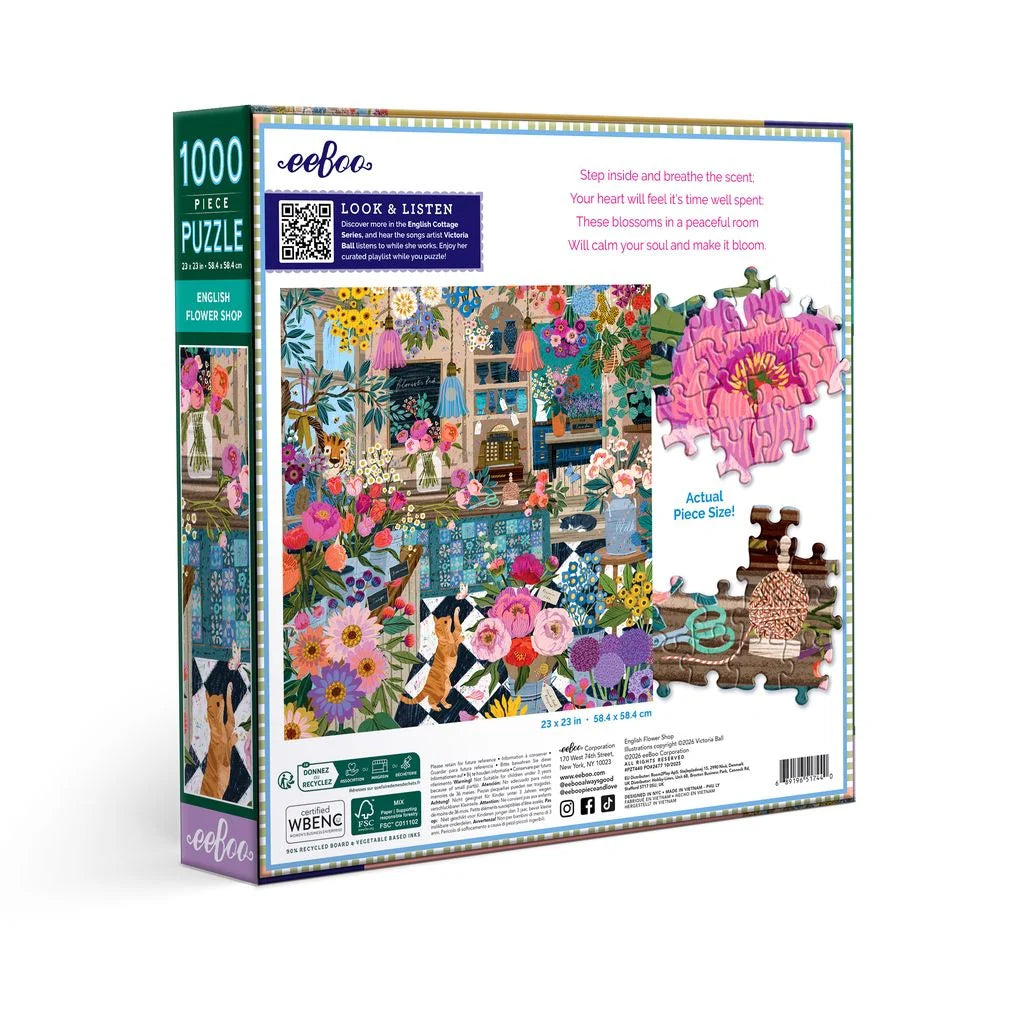 eeBoo - Puzzle English Flower Shop