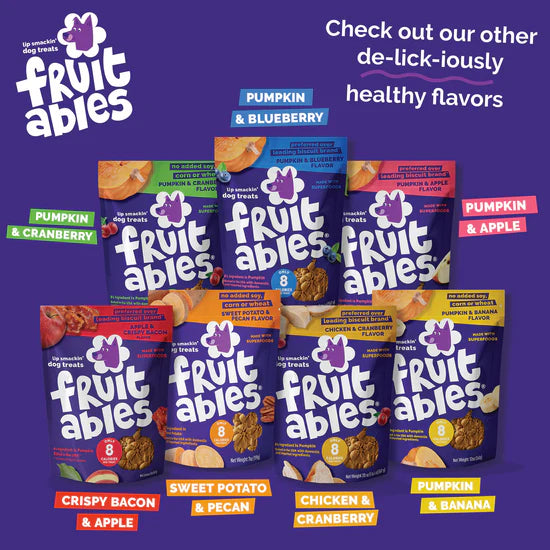 Fruitables - Pumpkin & Blueberry Crunchy Dog Treats