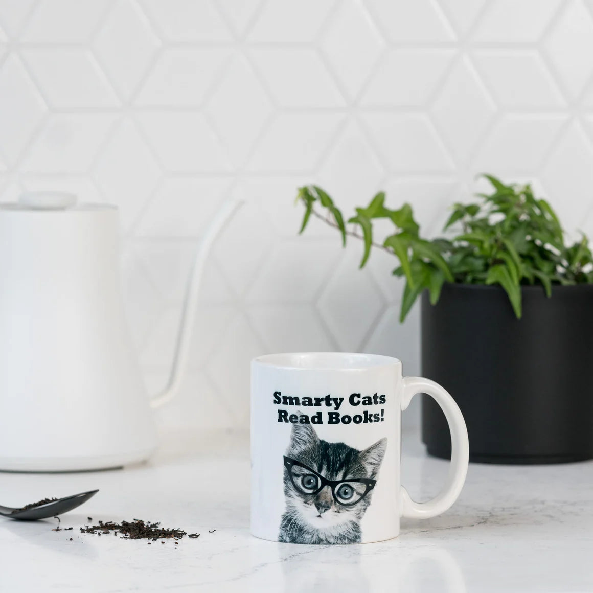 Fly Paper Products - Mug Smarty Cats Read Books