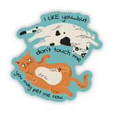 Fly Paper Products - Sticker 2 Cats