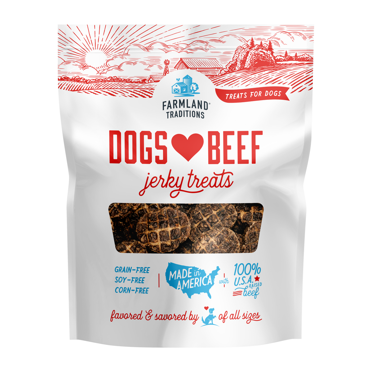 Farmland Traditions - Jerky Treats Dogs Love Beef Treats for Dogs - Southern Agriculture 