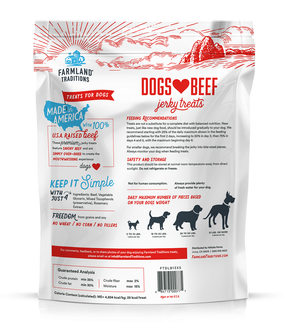 Farmland Traditions - Jerky Treats Dogs Love Beef Treats for Dogs - Southern Agriculture 