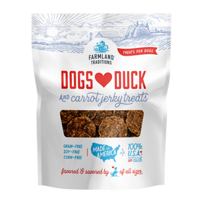 Farmland Traditions - Jerky Treats Dogs Love Duck & Carrots Treats for Dogs - Southern Agriculture 