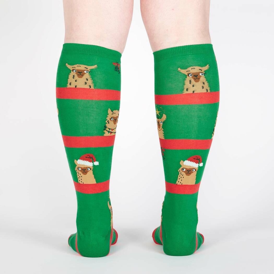 Sock It To Me - Fa La La Llamas Knee High Socks