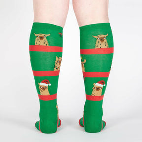 Sock It To Me - Fa La La Llamas Knee High Socks