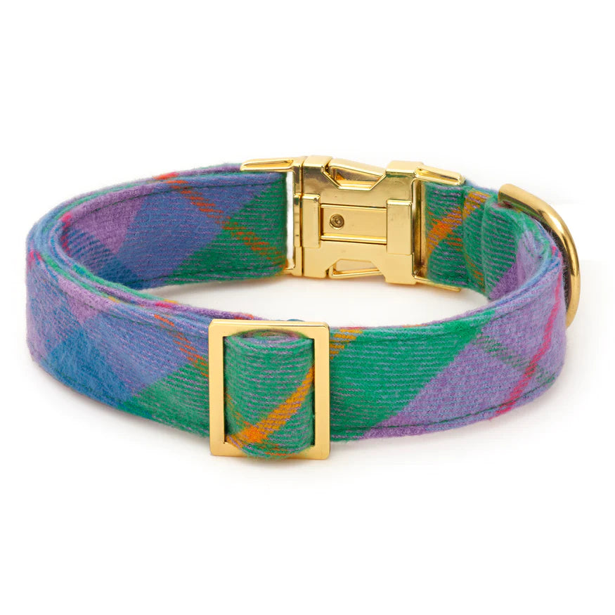 The Foggy Dog - Dog Collar Fable Plaid Flannel