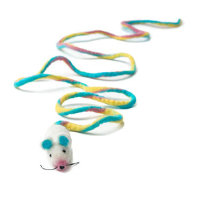 Cat in the Box - Wool Mouse Cat Toy 6 Foot Tail