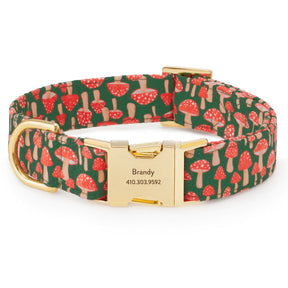 The Foggy Dog - Dog Collar Mushroom Meadow