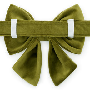 The Foggy Dog - Dog Bow Lady Olive Velvet