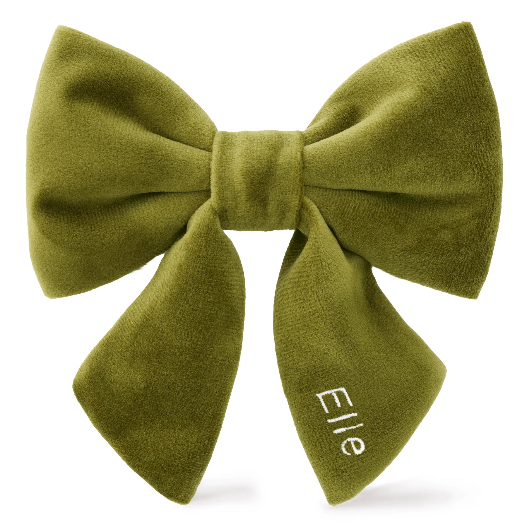The Foggy Dog - Dog Bow Lady Olive Velvet