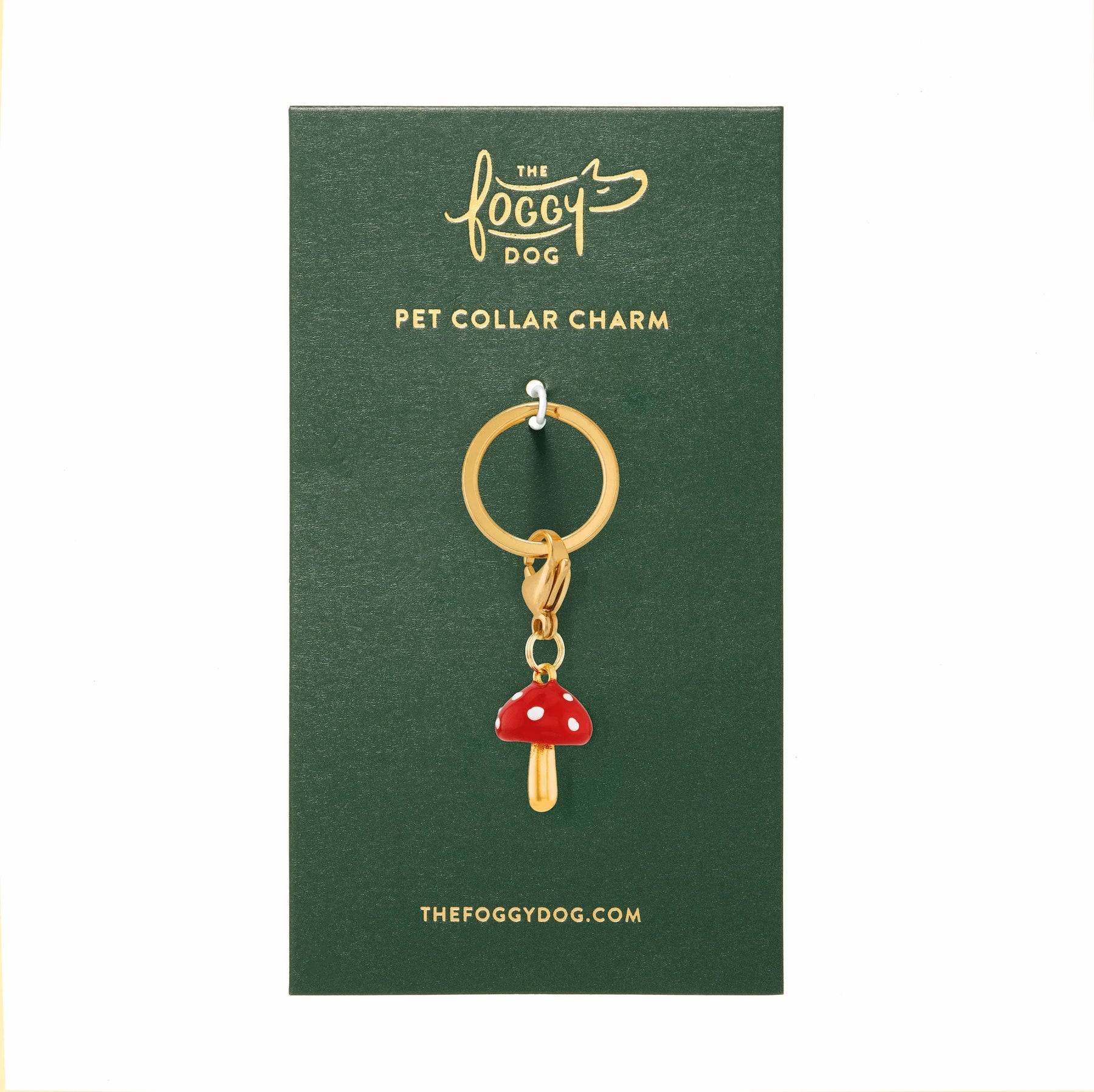 The Foggy Dog - Collar Charm Toadstool