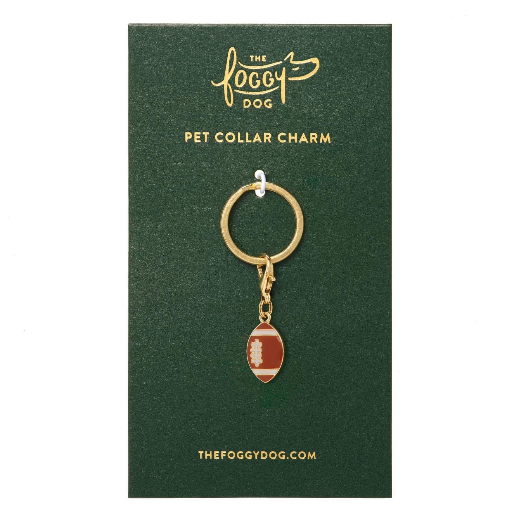 The Foggy Dog - Dog Charm Two Sided For Collar Football