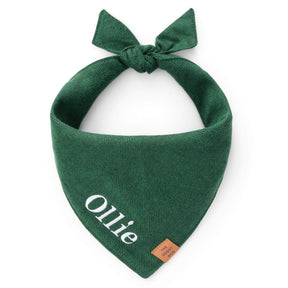 The Foggy Dog - Bandana Dog Evergreen Herringbone