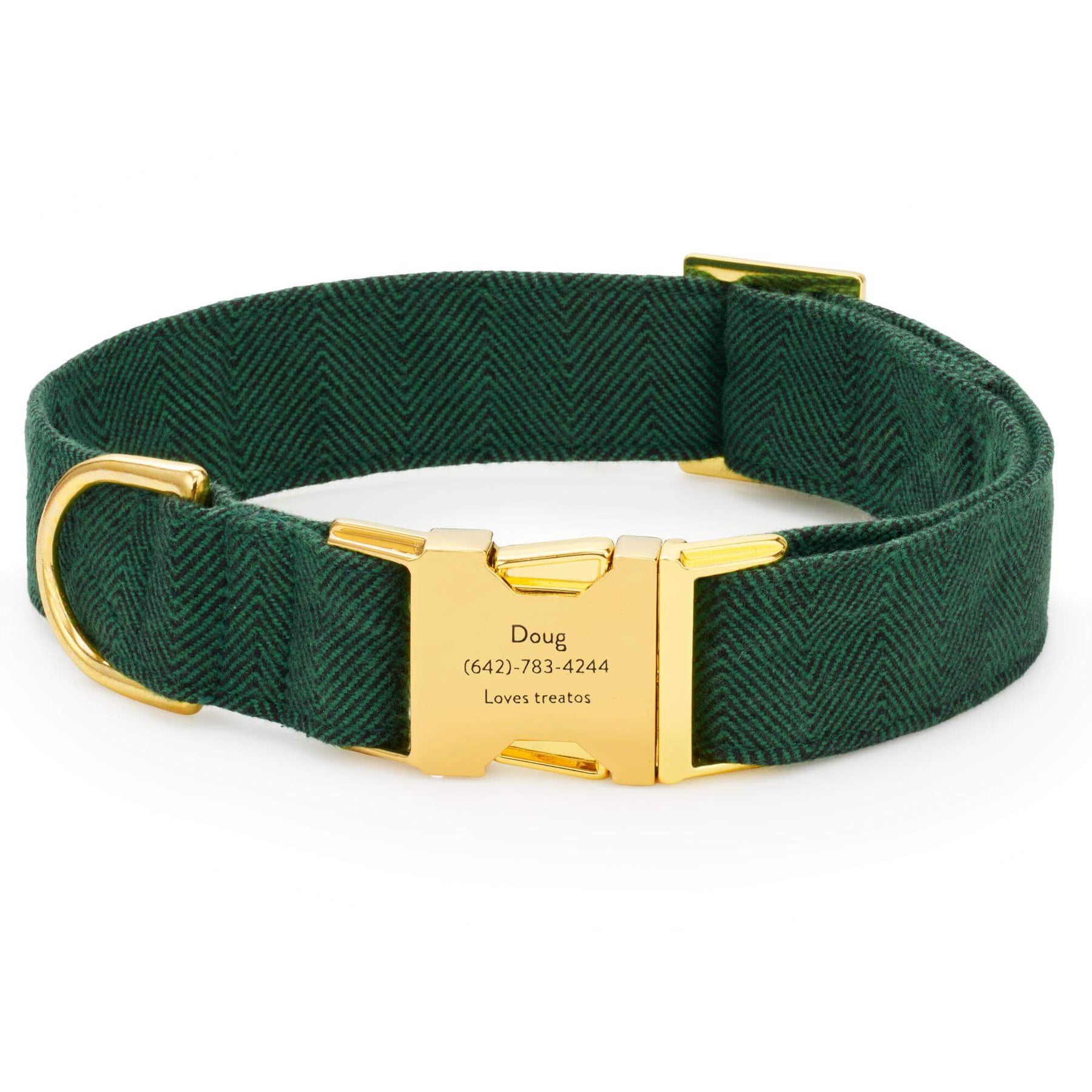 The Foggy Dog - Dog Collar Evergreen