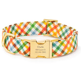 The Foggy Dog - Dog Collar Harvest Gingham