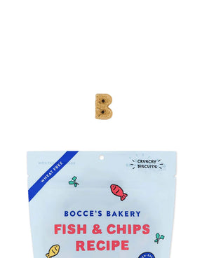 Bocce's Bakery - Fish & Chips Recipe Crunchy Biscuits Dog Treats