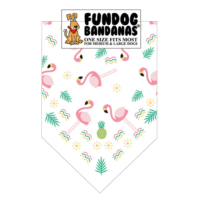 FunDog Bandanas - Dog Bandana Flamingos
