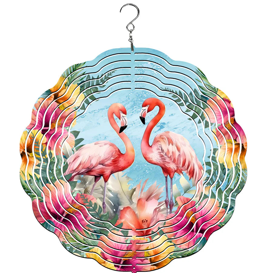 Traci's Fun Creations - Wind Spinner Flamingo
