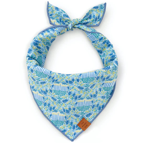 The Foggy Dog - Bandana Flora Menorah Hanukkah