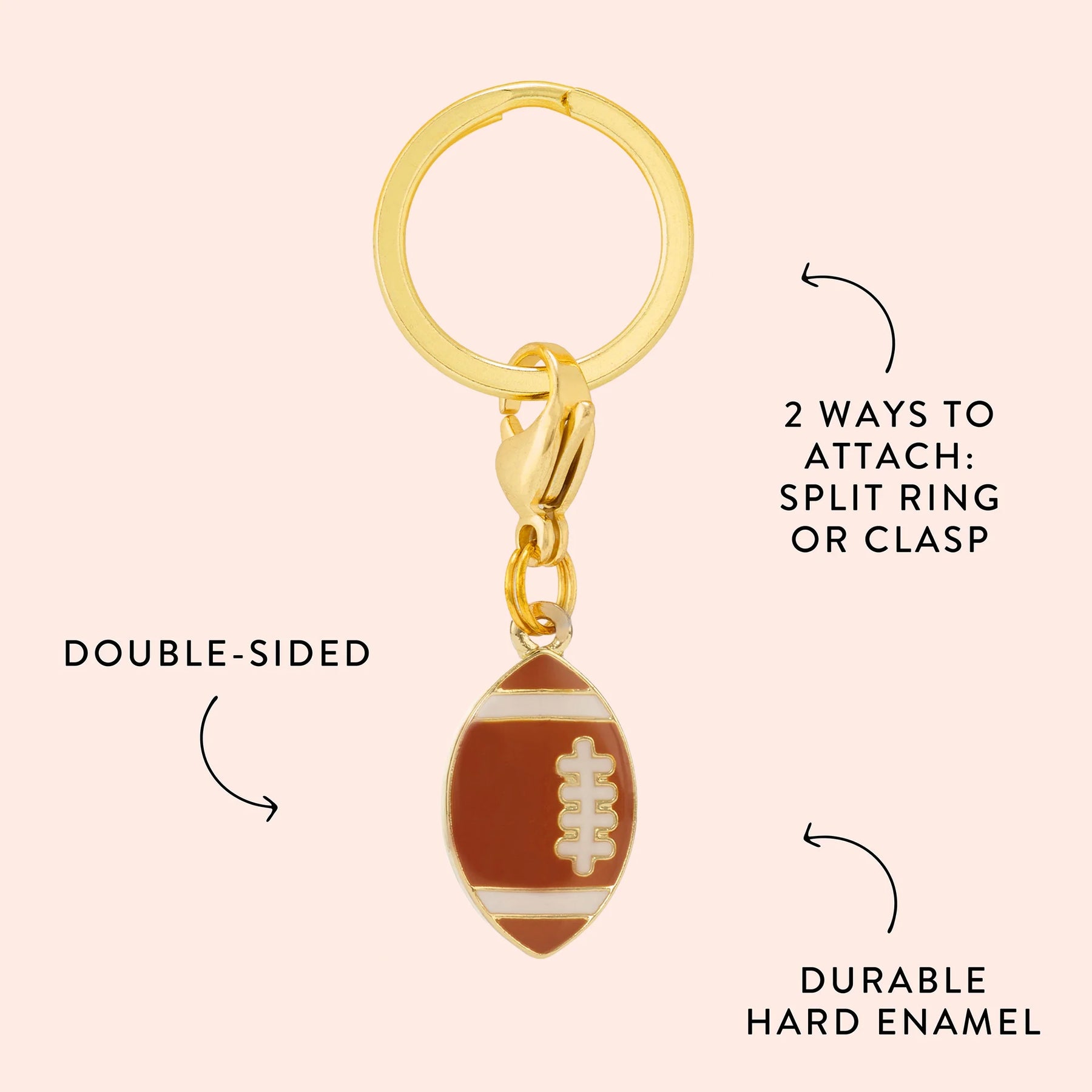 The Foggy Dog - Dog Charm Two Sided For Collar Football