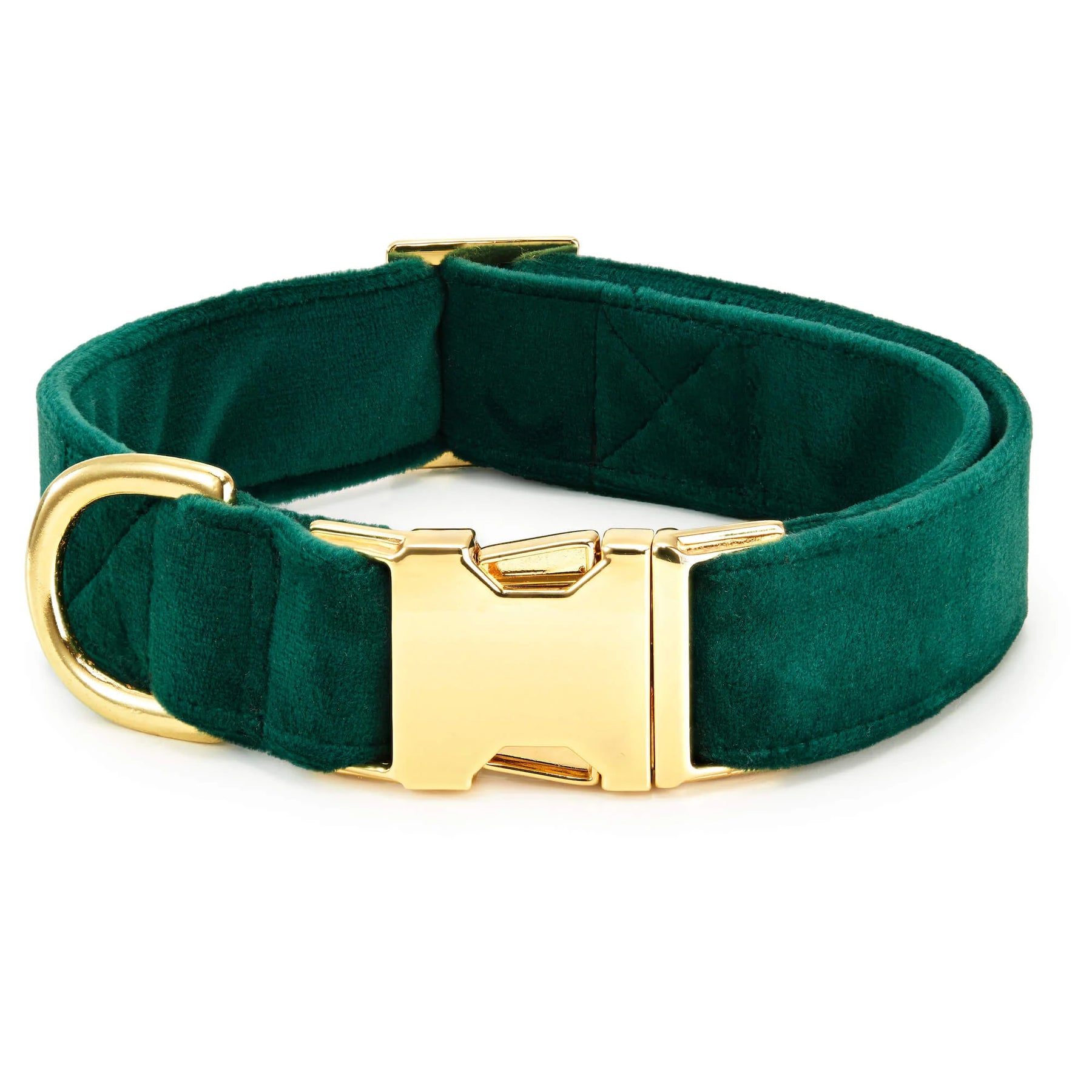 The Foggy Dog - Dog Collar Forest Green Velvet