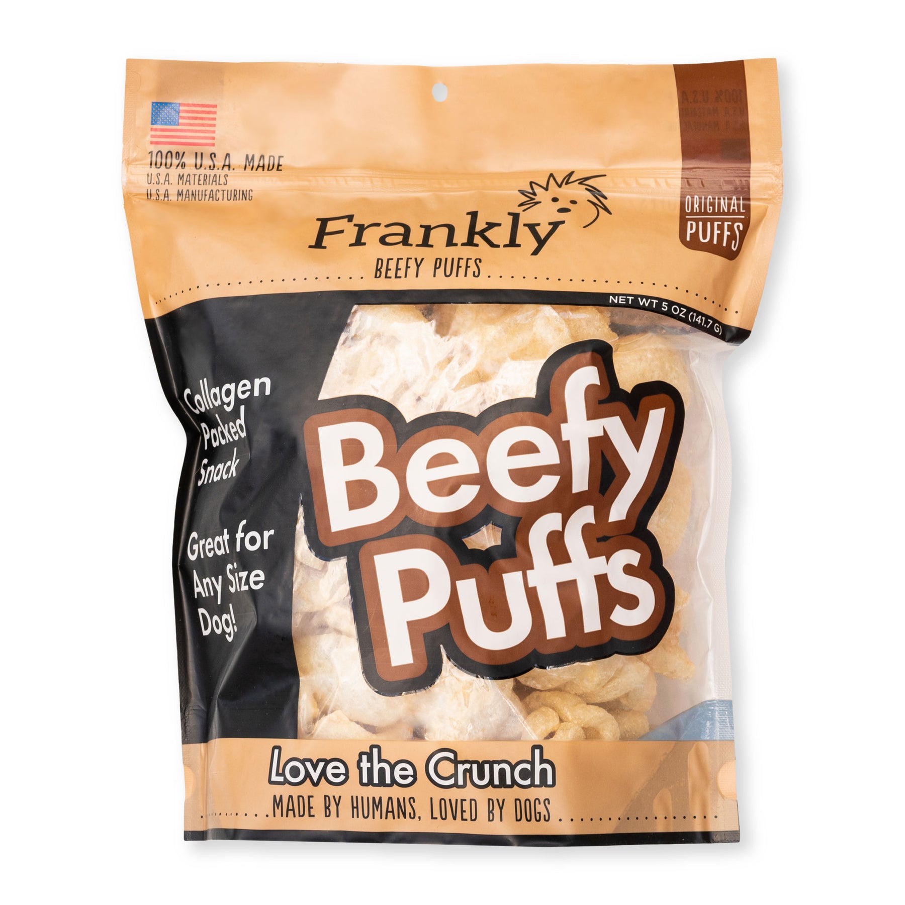 Frankly Pet - Beefy Puffs Original Flavor Dog Treats - Southern Agriculture 